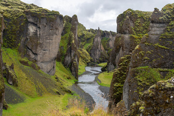 River in the Fjadrargljufur canyon, Iceland