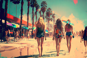 Girls on Venice Beach