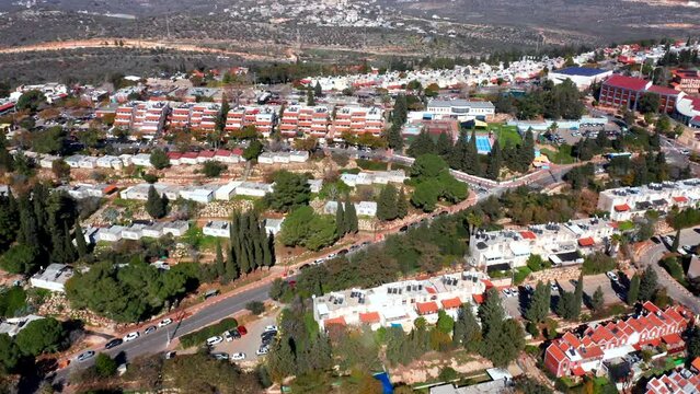 Ariel jewish settlement houses, Drone footage