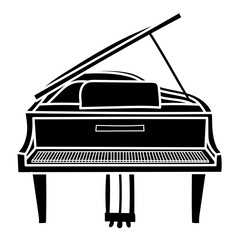 piano glyph icon