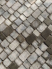 Block paved drive in charcoal grey colour paving.