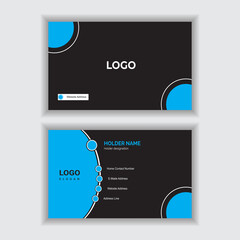 Set of modern business card print templates. Personal visiting card with company logo. Vector illustration. Stationery design Minimal and Corporate look Education, and suitable for all