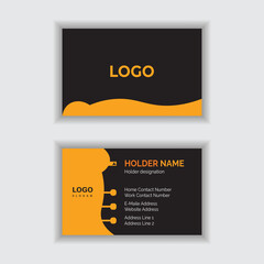 Set of modern business card print templates. Personal visiting card with company logo. Vector illustration. Stationery design Minimal and Corporate look Education, and suitable for all