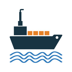 Obraz premium Ship, boat icon.