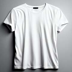 Leere weiße T-Shirt-Vorlage mit Platz für Text, Logo und Design - Generative Ai