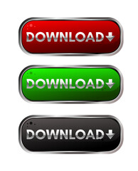 Download buttons for web vector