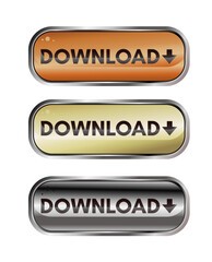 Download buttons for web vector