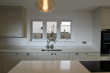 modern kitchen in house