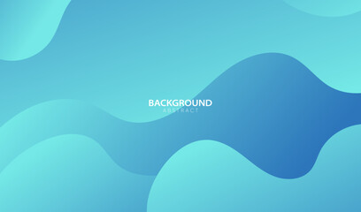 Abstract background with waves, Blue banner