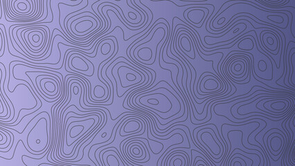 Fototapeta premium Black topographic contour lines isolated on gradient blue background