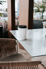 Coffee cup takeaway mockup, add your own logo or text