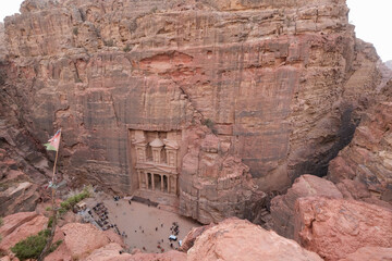 La porte du Trésor à Pétra, en Jordanie