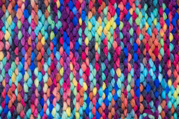 Textile, scarf or sweater textured surface, back or wrong side. Warm accessories, clothing