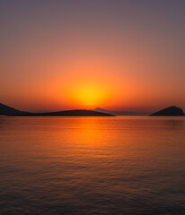 Fototapeta premium Sunrise over Greece