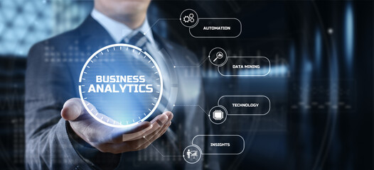 Business analytics BI intelligence Big data analyze concept.