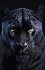 Foto op Plexiglas Black panther portrait. Generative AI © Sunshower Shots