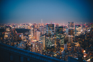 Obraz premium sky deck night view.