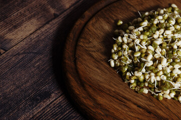 Green pea microgreens