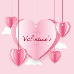 The art of passion design and decoration element, shape, banner, and template symbolizes valentine's celebration of love and romance and a happy holiday on valentines day.