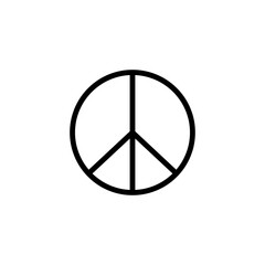 Peace icon vector logo design template