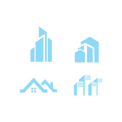 Real estate icon collection design