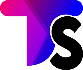 ts text alphabetic logo png vector illustration TS text effect 