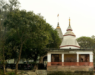 temple beside the river bank