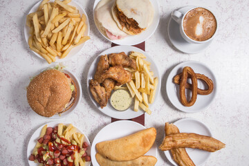 Set of spanish dishes