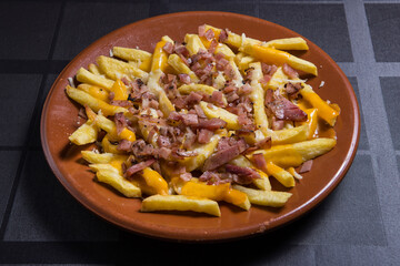Homemade Peruvian Salchipapa Fries
