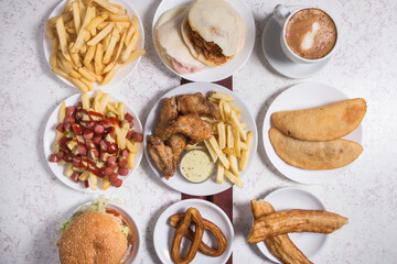 Set of spanish dishes