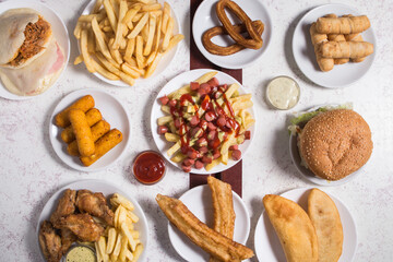 Set of spanish dishes