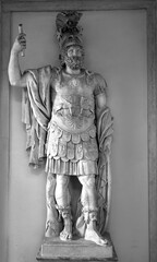 Fototapeta na wymiar Roman Guard Sculpture 537.jpg