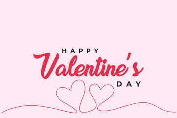 Happy Valentines Day Vector Background