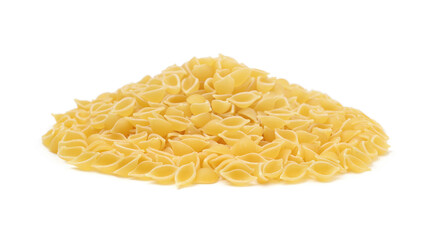 Pile of pasta isolated.