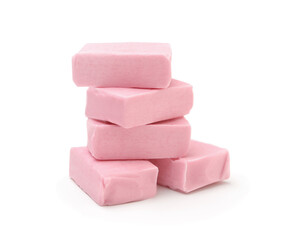 Candies isolated on white.