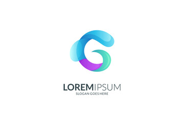 initial G letter logo design in modern design concept