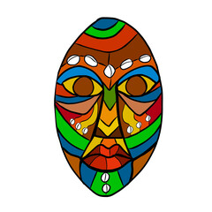 Máscara africana 1 © Claudia Stella
