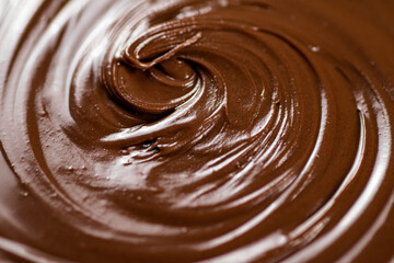 Fresh hazelnut butter. Macro background. 