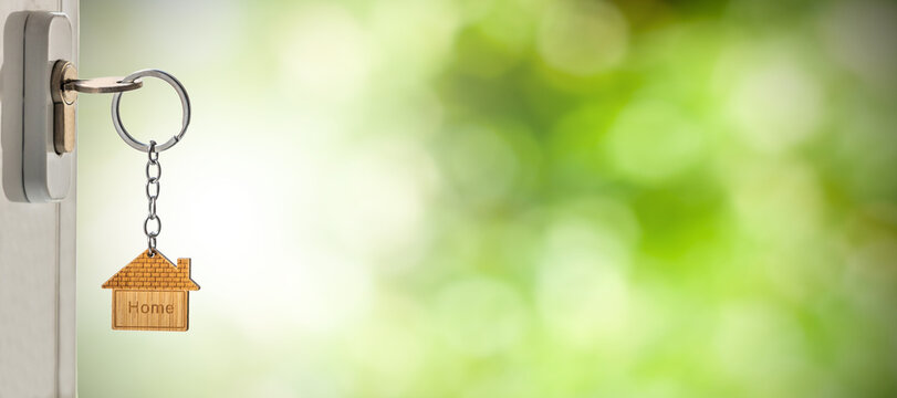 key fob in the door lock