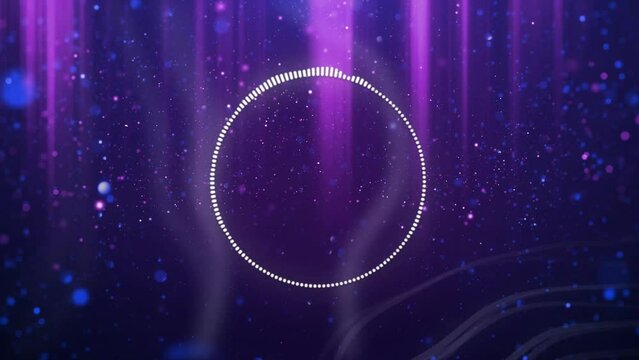 Colorful animation of audio visualizer. Waveform Audio 4k resolution V5