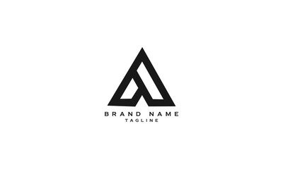 A, Abstract initial monogram letter alphabet logo design © Logomaker183