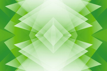 abstract green background with triangles