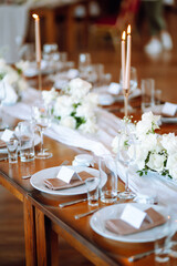 wedding table setting