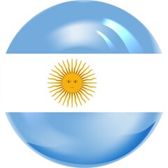 Argentina  country flag button