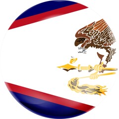 country flag button American Samoa