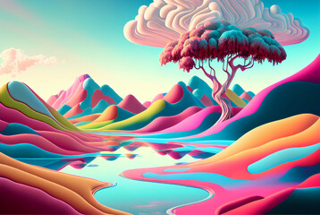surreal  landscape