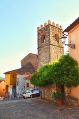 cityscape of the medieval village of Serravalle Pistoiese in Pistoia, Tuscany, Italy	