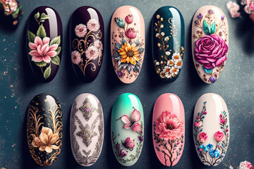 Fun and Funky: Nail Art Ideas to Make a Statement, Generative AI