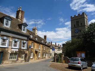 St George's Street and St George's Church, Stamford, Lincolnshire.
