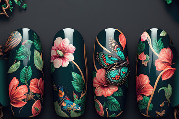 Fun and Funky: Nail Art Ideas to Make a Statement, Generative AI